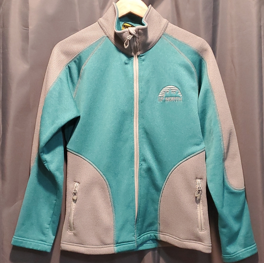 Women's Teal and Gray Jacket